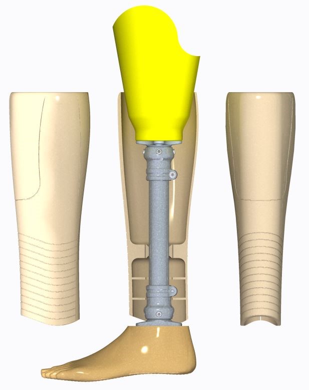 картинка Косметическая оболочка протеза голени от магазина Одежда+